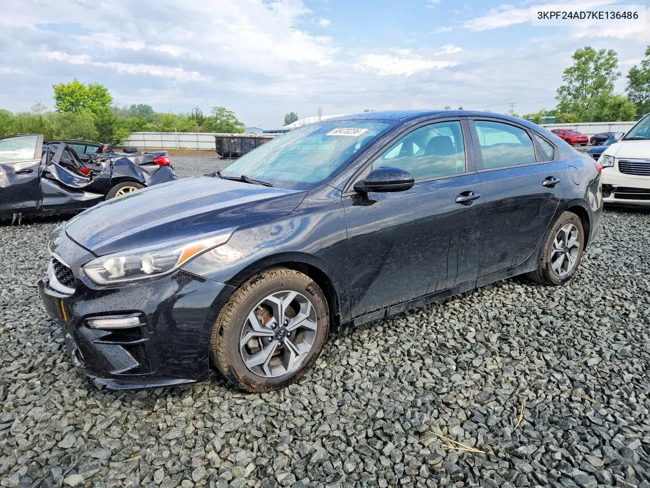 2019 Kia Forte Lxs VIN: 3KPF24AD7KE136486 Lot: 60470236