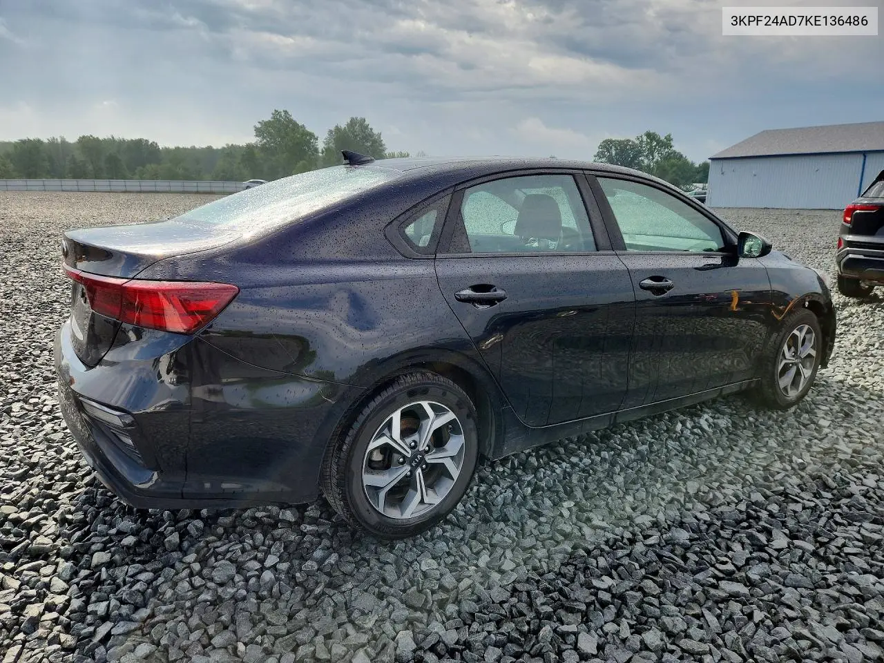 2019 Kia Forte Lxs VIN: 3KPF24AD7KE136486 Lot: 60470236