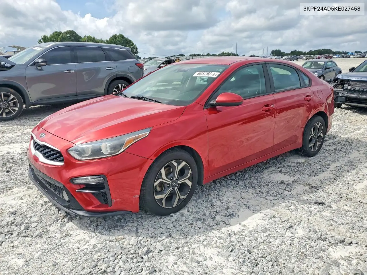 2019 Kia Forte Lxs VIN: 3KPF24AD5KE027458 Lot: 60816816