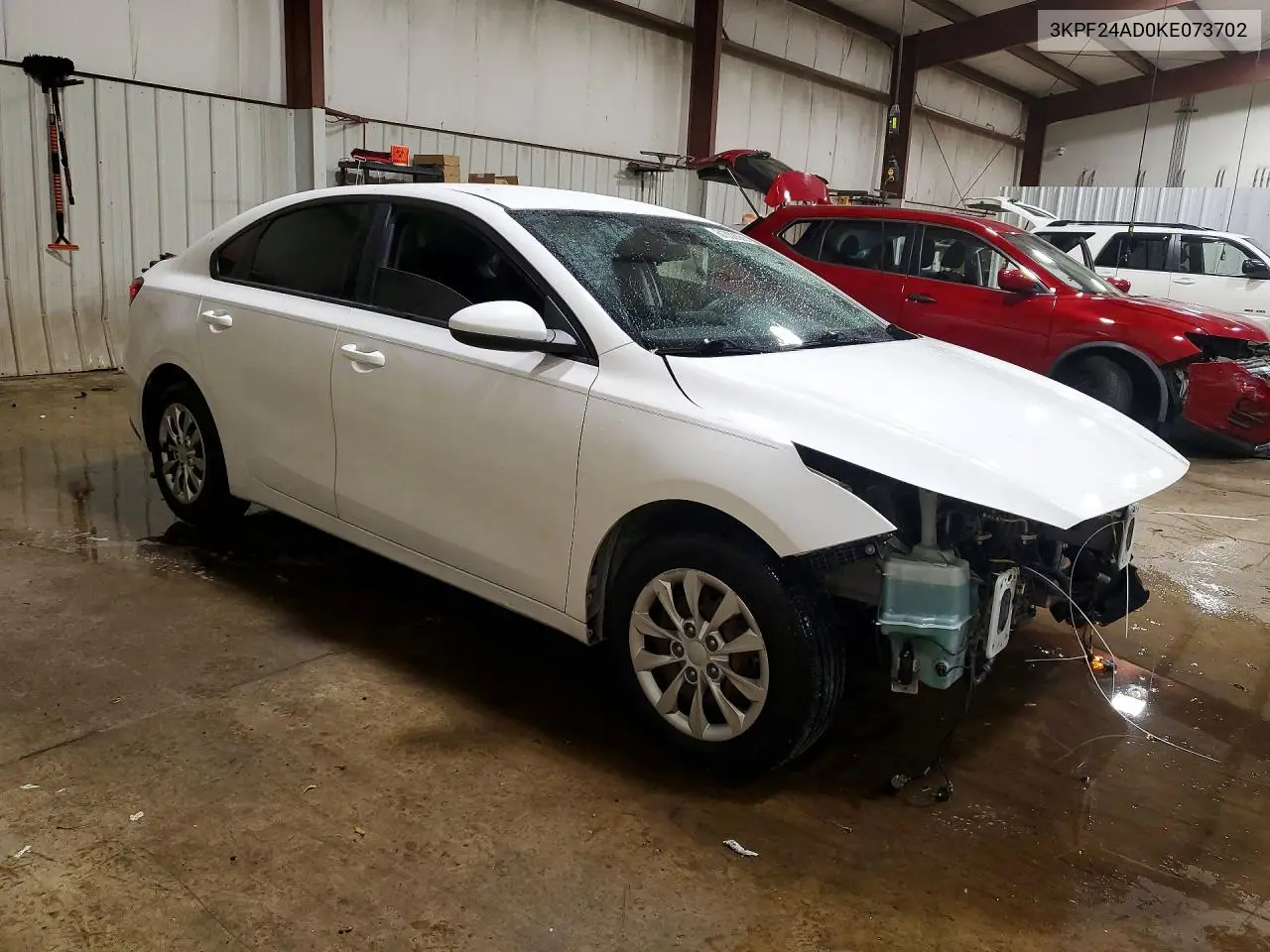 2019 Kia Forte Fe VIN: 3KPF24AD0KE073702 Lot: 61332686