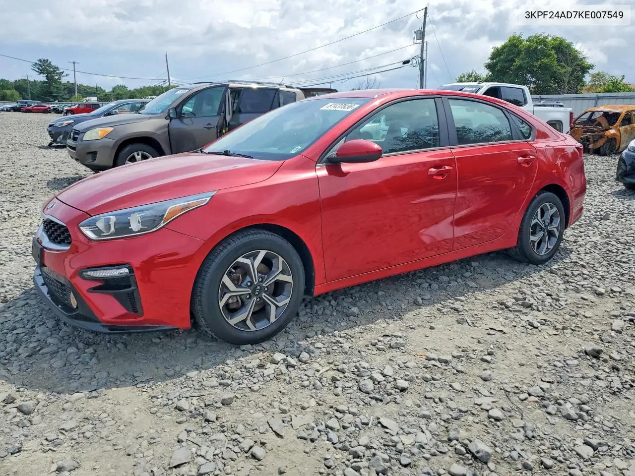 2019 Kia Forte Lxs VIN: 3KPF24AD7KE007549 Lot: 61437836