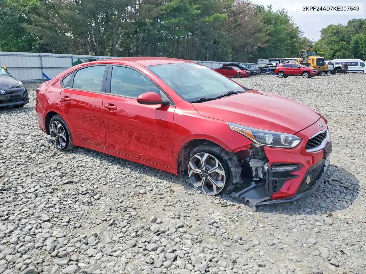 2019 Kia Forte Lxs VIN: 3KPF24AD7KE007549 Lot: 61437836