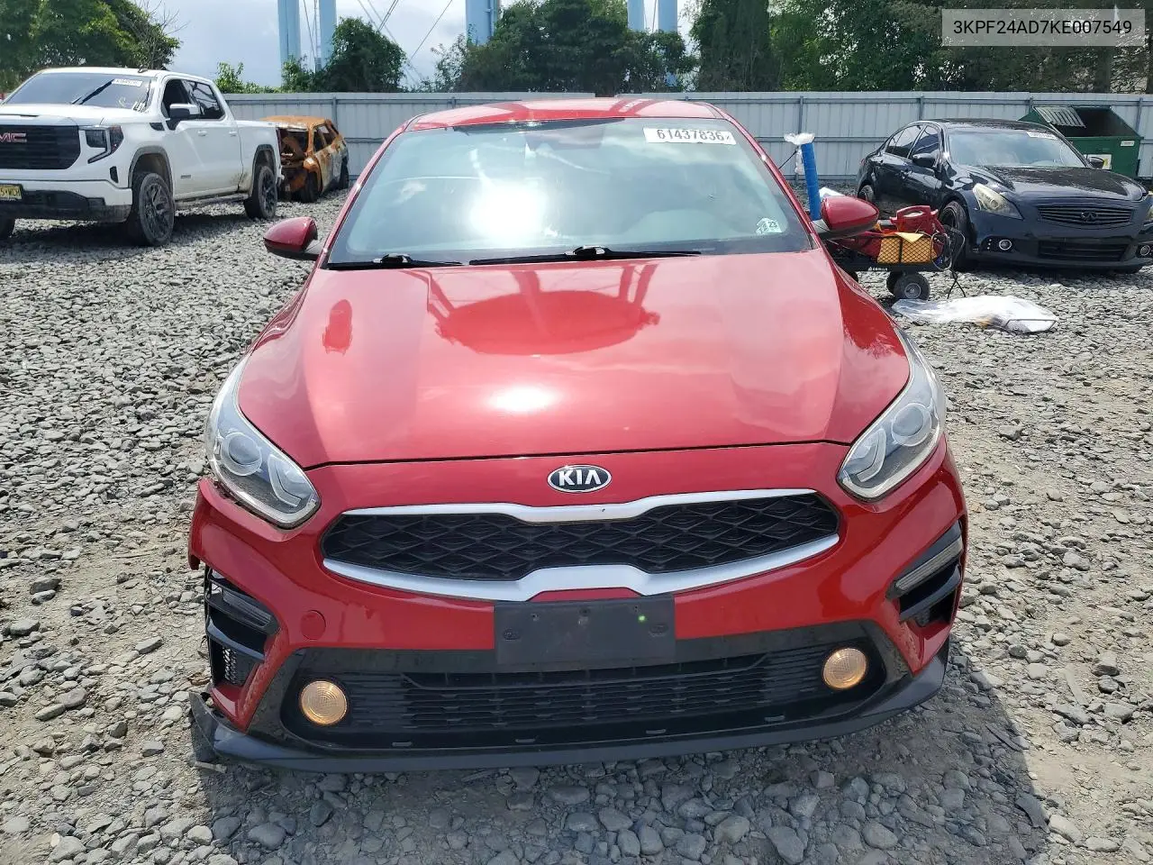 2019 Kia Forte Lxs VIN: 3KPF24AD7KE007549 Lot: 61437836