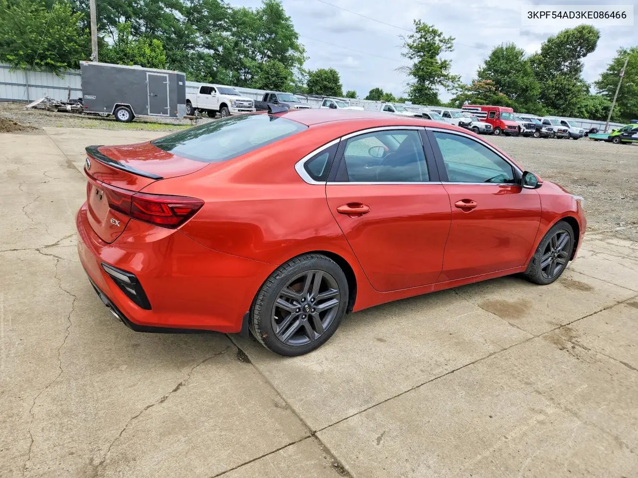 2019 Kia Forte Ex VIN: 3KPF54AD3KE086466 Lot: 61630606