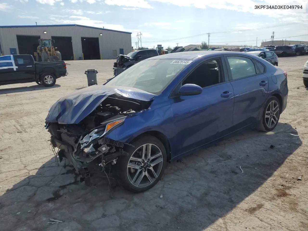 3KPF34AD3KE049794 2019 Kia Forte Gt Line