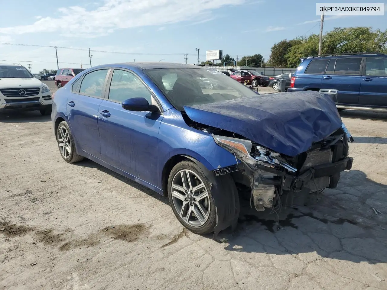 3KPF34AD3KE049794 2019 Kia Forte Gt Line