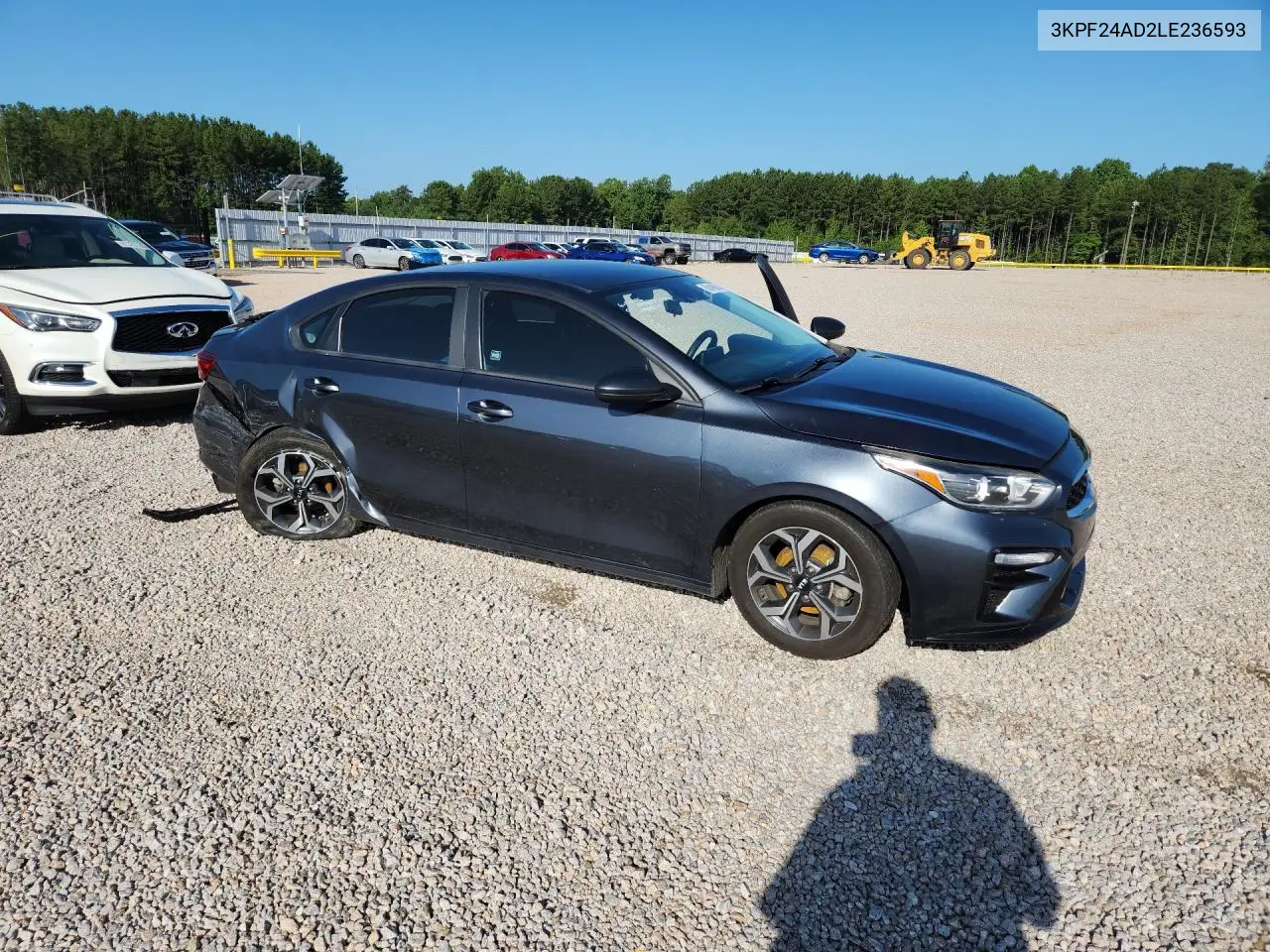 2020 Kia Forte Lxs VIN: 3KPF24AD2LE236593 Lot: 60849886