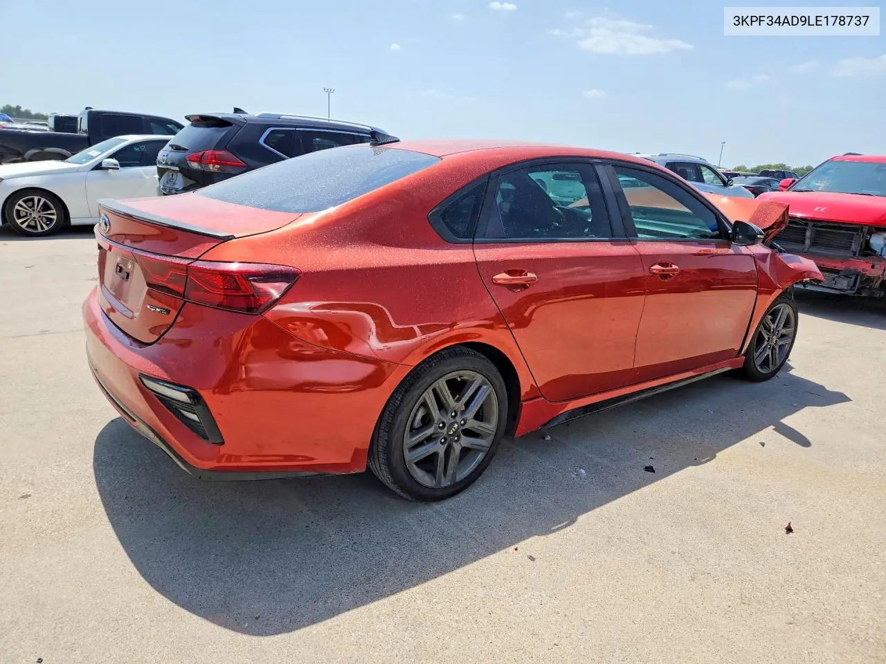 2020 Kia Forte Gt Line VIN: 3KPF34AD9LE178737 Lot: 61161666