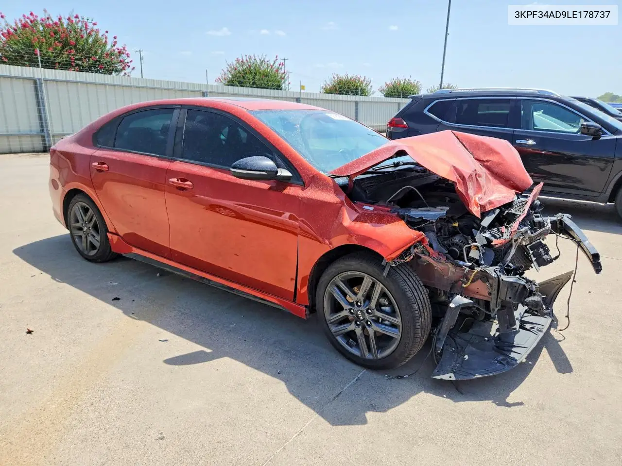 2020 Kia Forte Gt Line VIN: 3KPF34AD9LE178737 Lot: 61161666