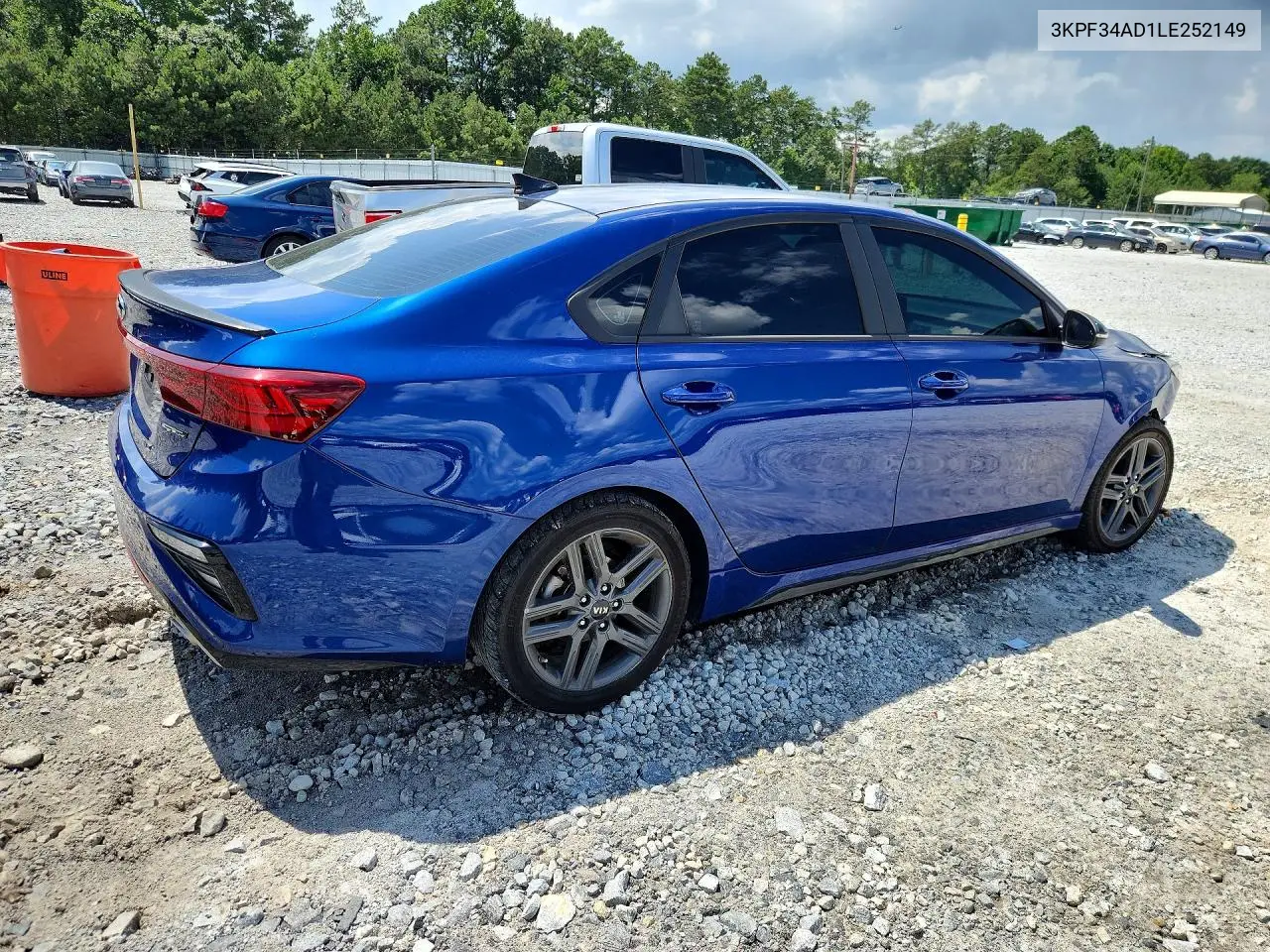 2020 Kia Forte Gt Line VIN: 3KPF34AD1LE252149 Lot: 61675146