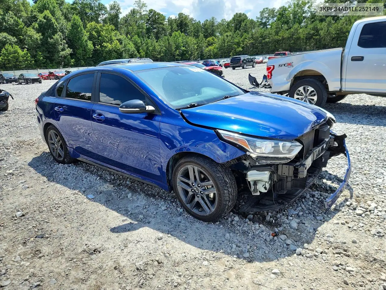 2020 Kia Forte Gt Line VIN: 3KPF34AD1LE252149 Lot: 61675146