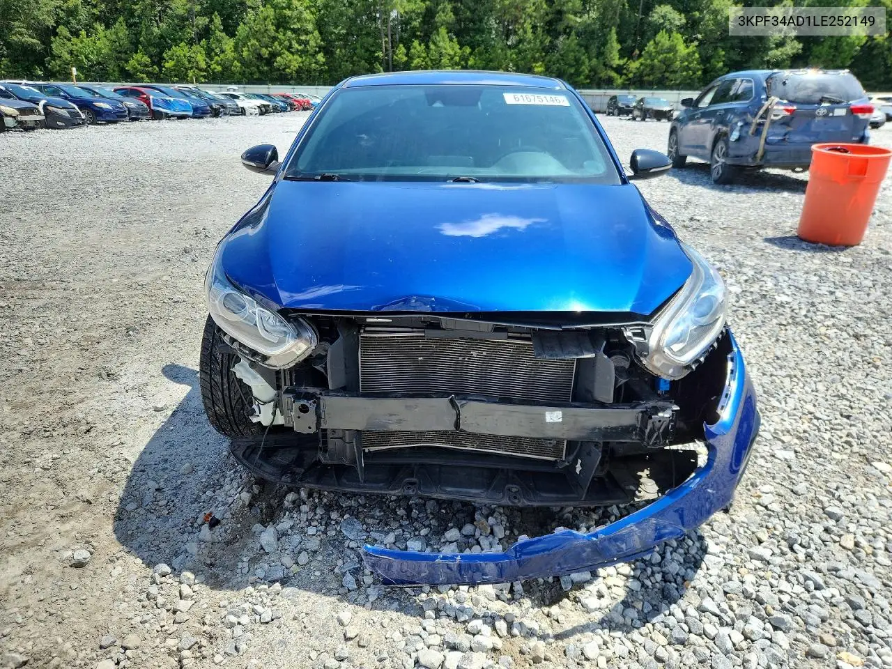 2020 Kia Forte Gt Line VIN: 3KPF34AD1LE252149 Lot: 61675146