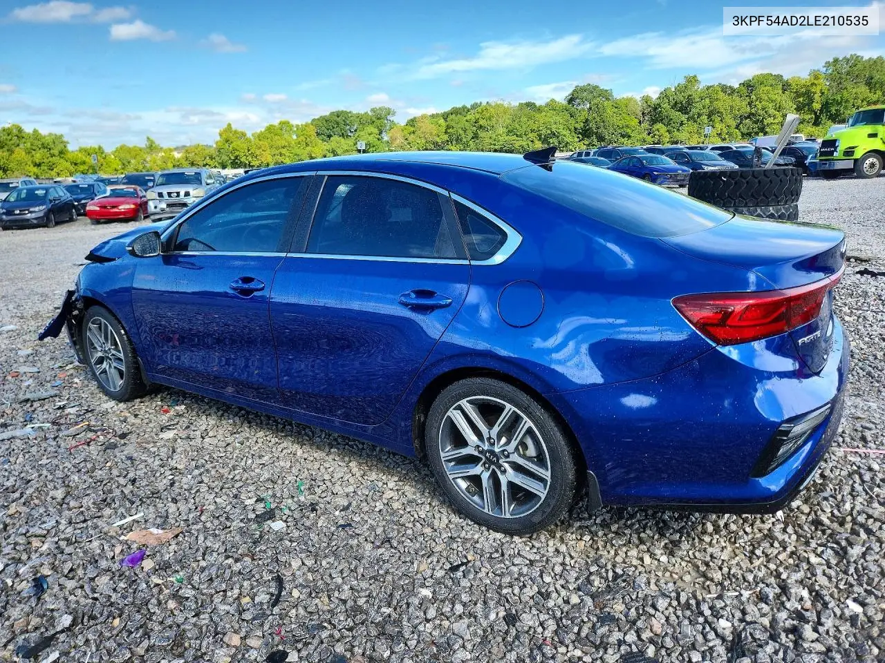 2020 Kia Forte Ex VIN: 3KPF54AD2LE210535 Lot: 61680716