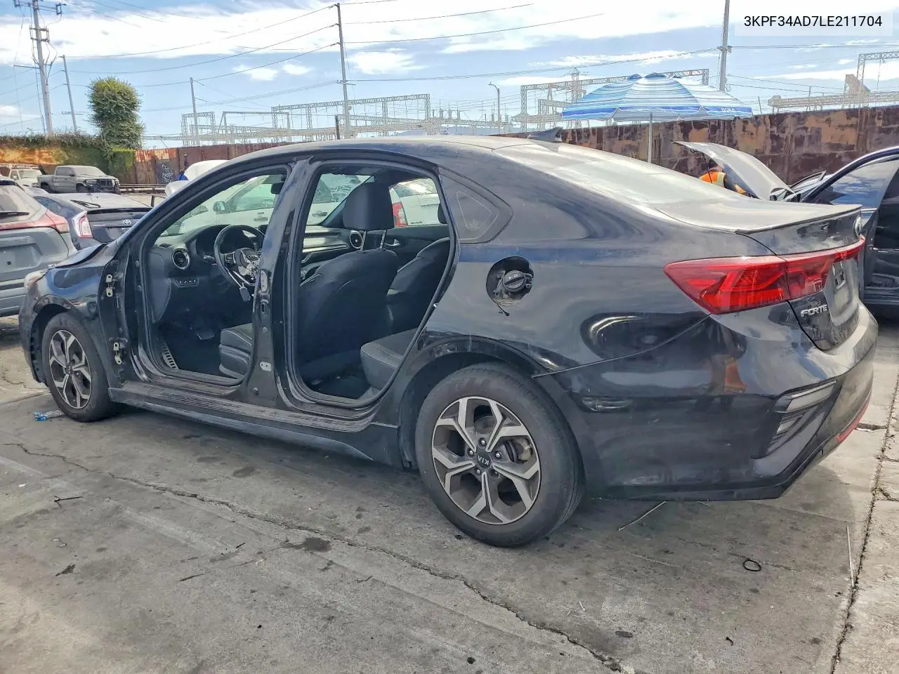 2020 Kia Forte Gt Line VIN: 3KPF34AD7LE211704 Lot: 61948326