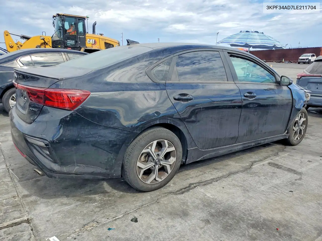 2020 Kia Forte Gt Line VIN: 3KPF34AD7LE211704 Lot: 61948326