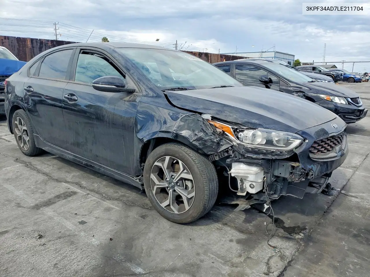 2020 Kia Forte Gt Line VIN: 3KPF34AD7LE211704 Lot: 61948326