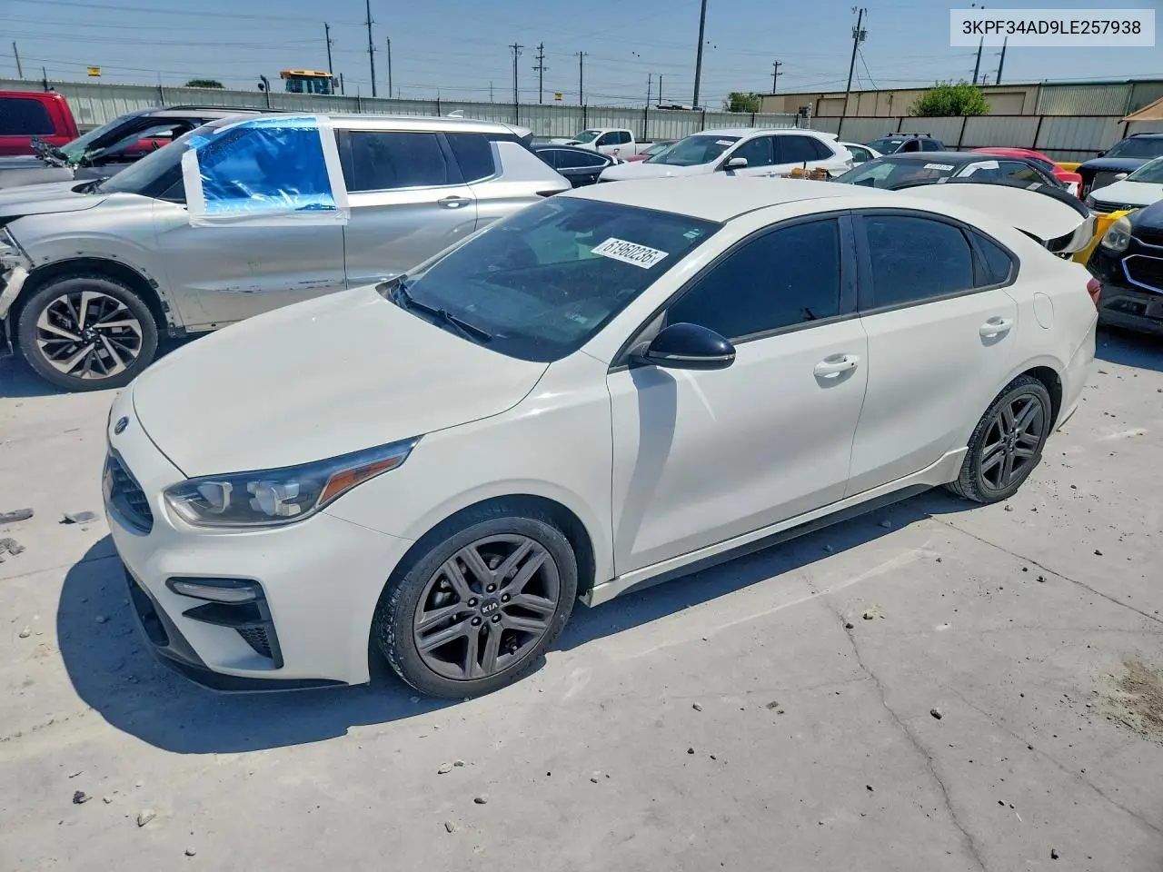 2020 Kia Forte Gt Line VIN: 3KPF34AD9LE257938 Lot: 61960236