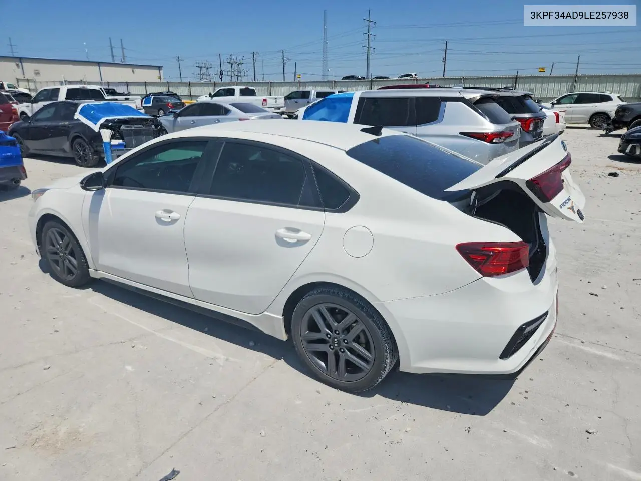 2020 Kia Forte Gt Line VIN: 3KPF34AD9LE257938 Lot: 61960236