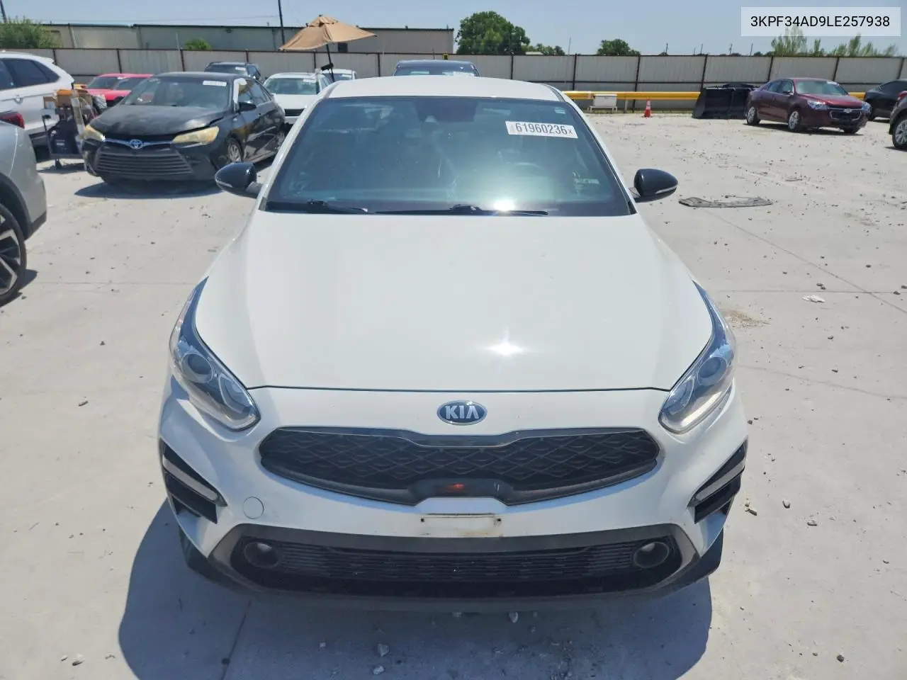 2020 Kia Forte Gt Line VIN: 3KPF34AD9LE257938 Lot: 61960236