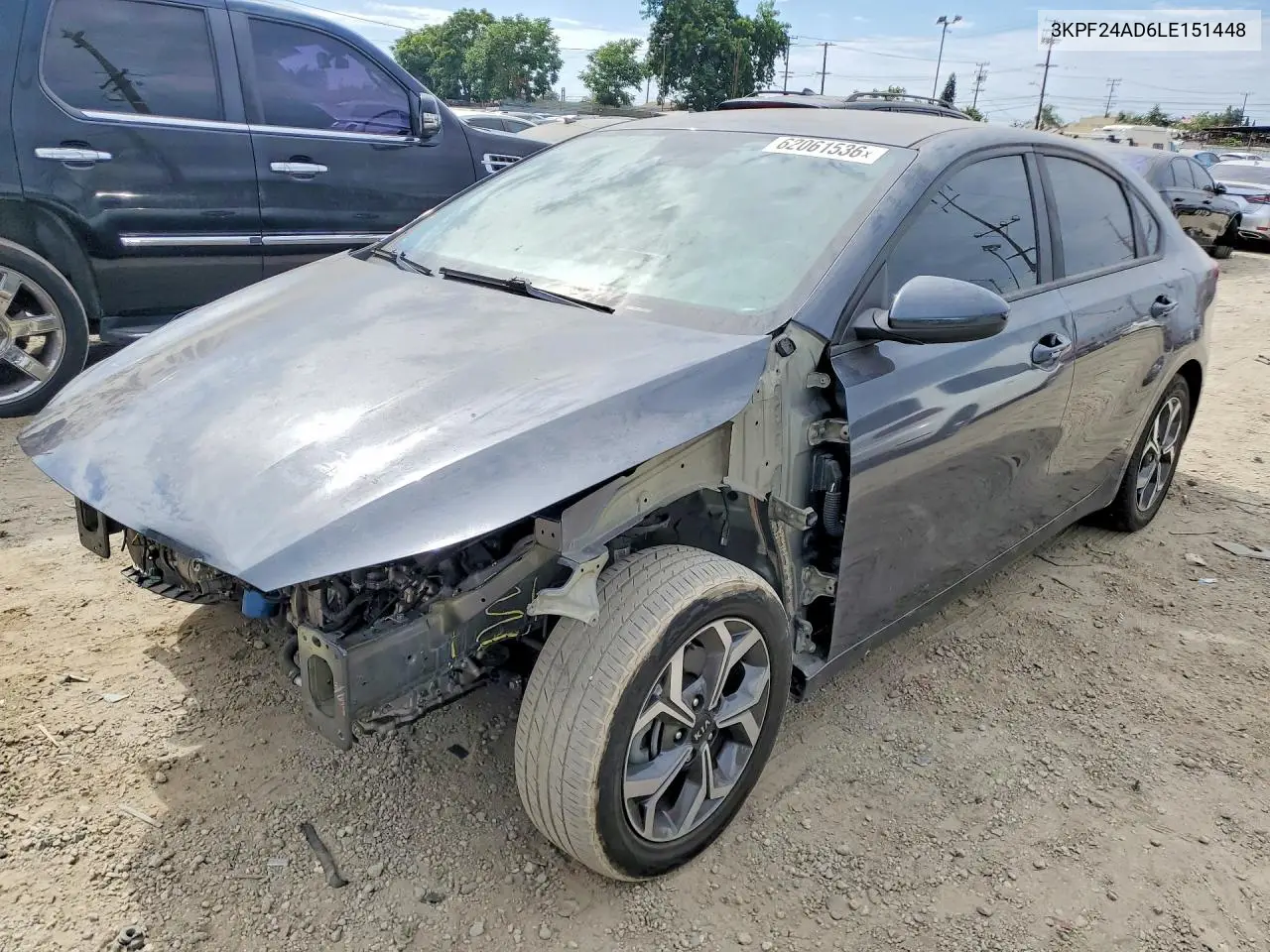 2020 Kia Forte Lxs VIN: 3KPF24AD6LE151448 Lot: 62061536
