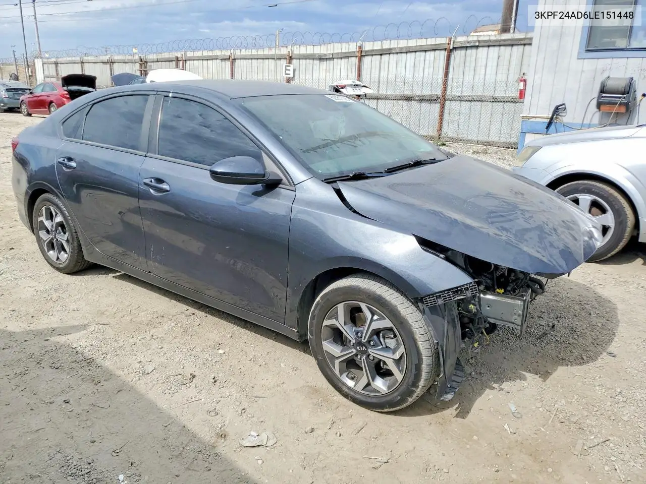 2020 Kia Forte Lxs VIN: 3KPF24AD6LE151448 Lot: 62061536