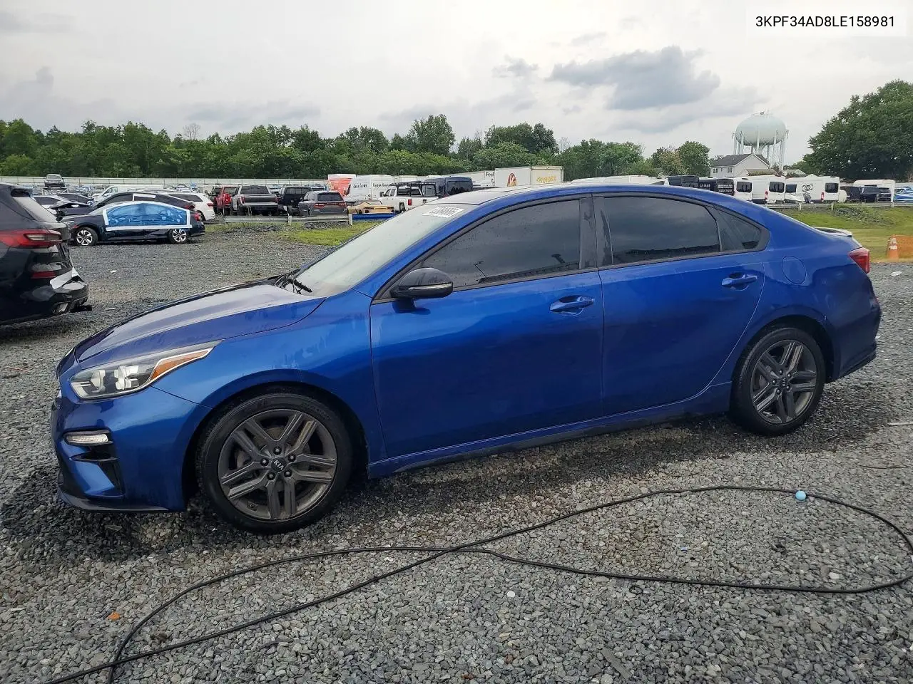 2020 Kia Forte Gt Line VIN: 3KPF34AD8LE158981 Lot: 62084666