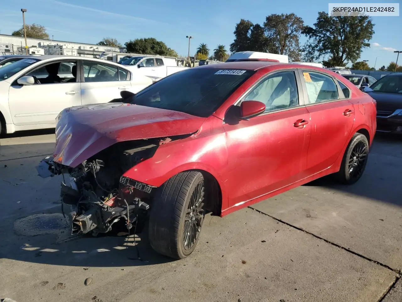 3KPF24AD1LE242482 2020 Kia Forte Fe