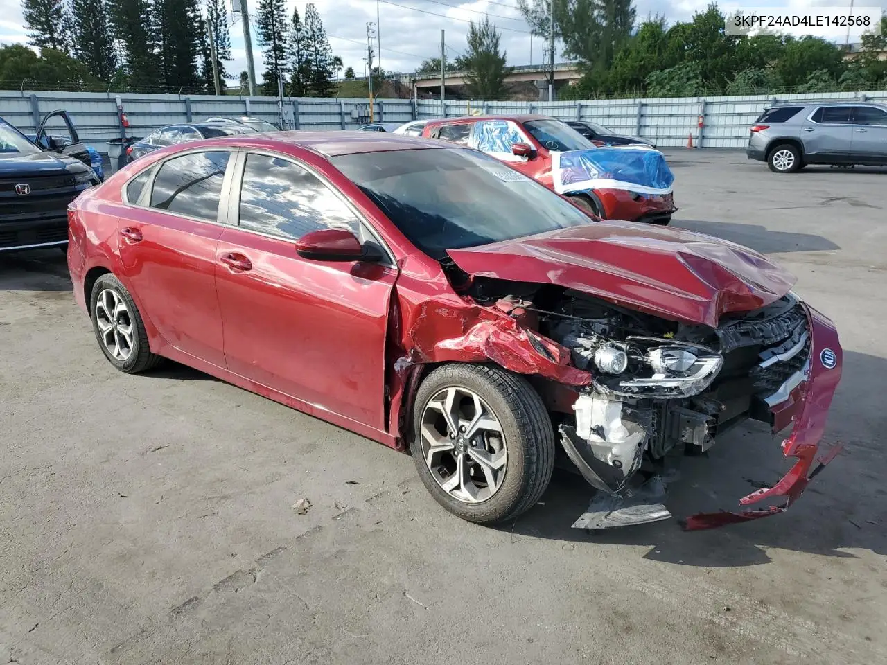 3KPF24AD4LE142568 2020 Kia Forte Fe