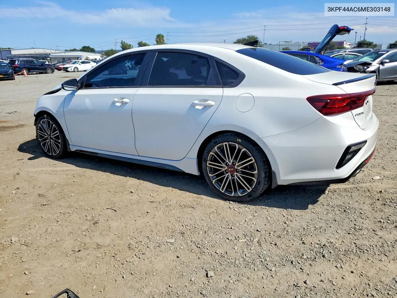 2021 Kia Forte Gt VIN: 3KPF44AC6ME303148 Lot: 57193186