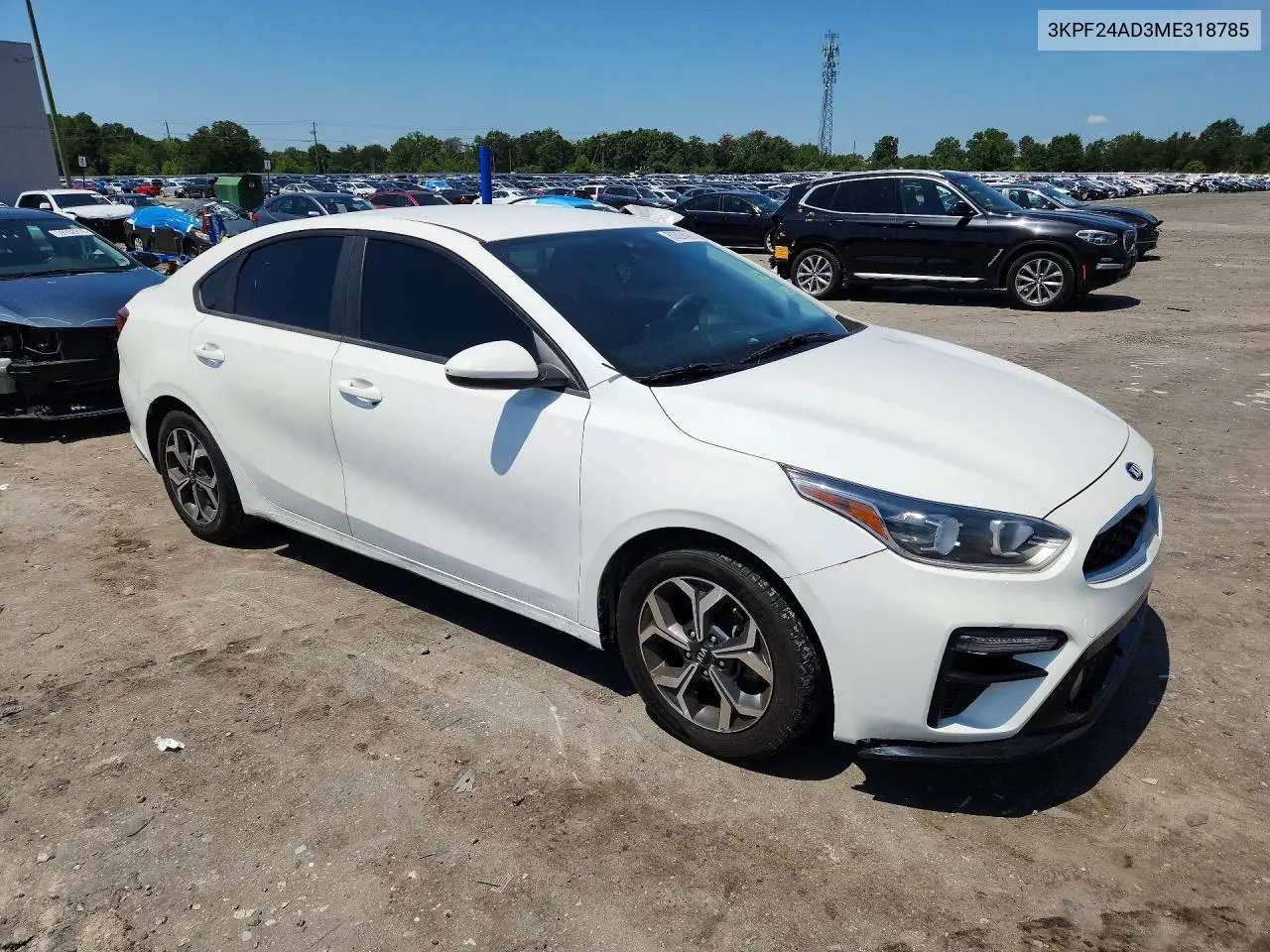 2021 Kia Forte Lxs VIN: 3KPF24AD3ME318785 Lot: 60824426