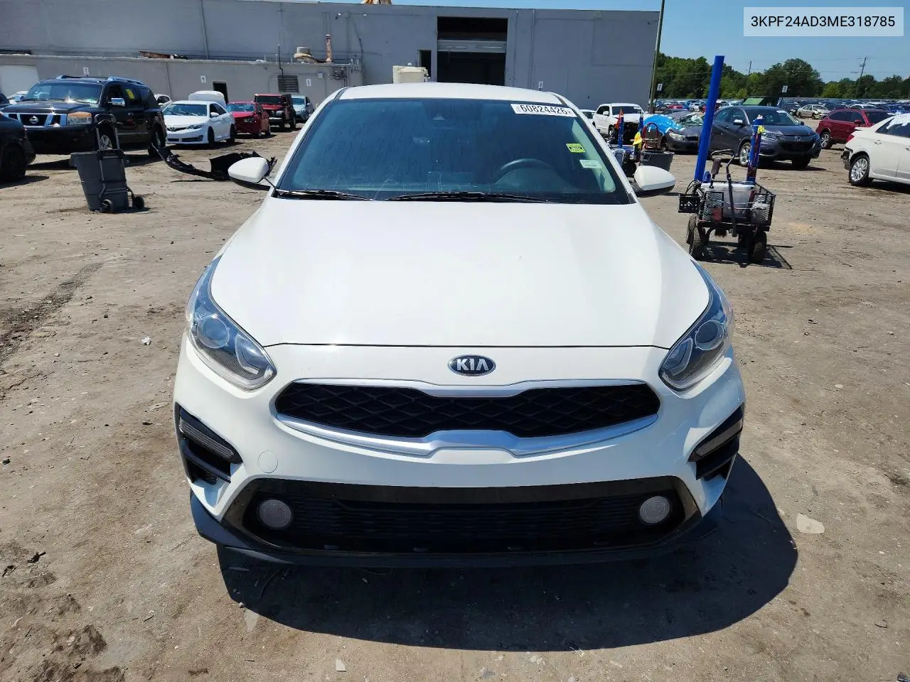 2021 Kia Forte Lxs VIN: 3KPF24AD3ME318785 Lot: 60824426