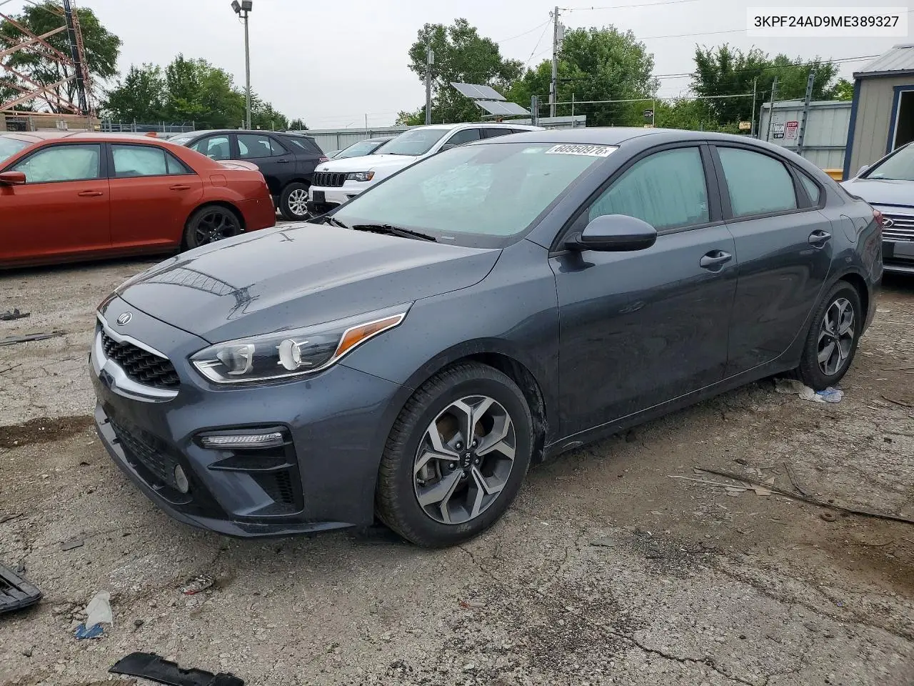 2021 Kia Forte Lxs VIN: 3KPF24AD9ME389327 Lot: 60950976