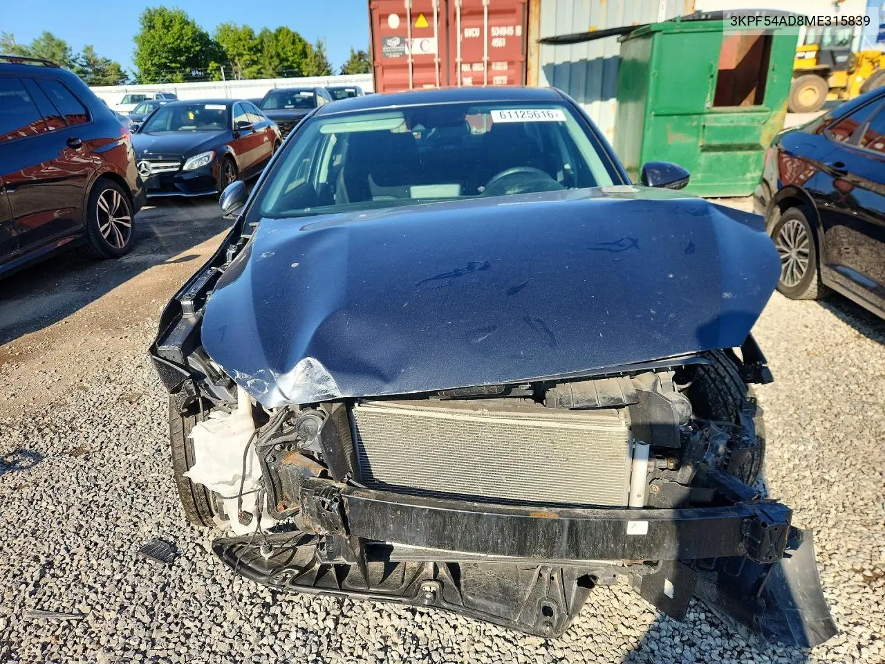 2021 Kia Forte Ex VIN: 3KPF54AD8ME315839 Lot: 61125616