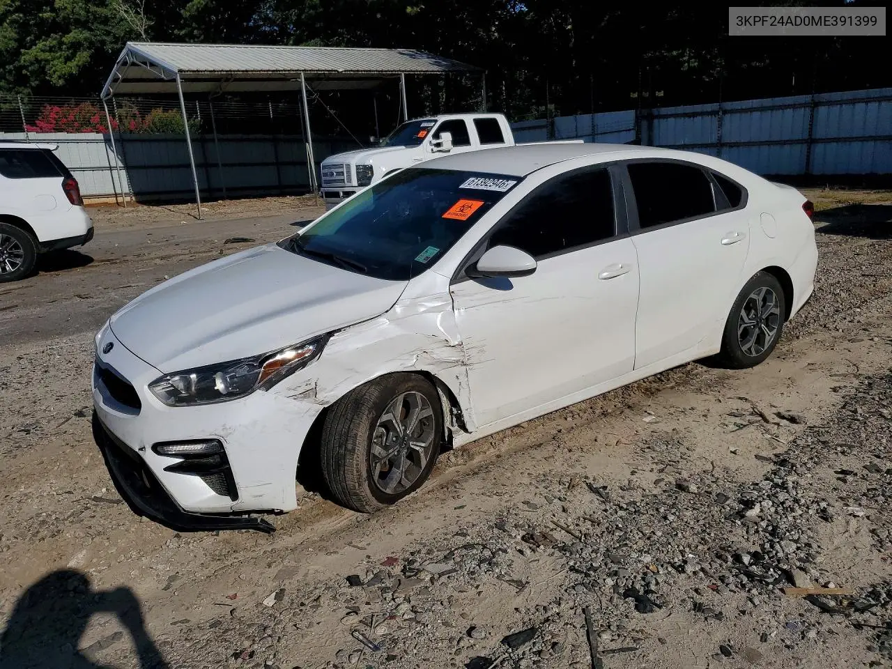 2021 Kia Forte Lxs VIN: 3KPF24AD0ME391399 Lot: 61392946