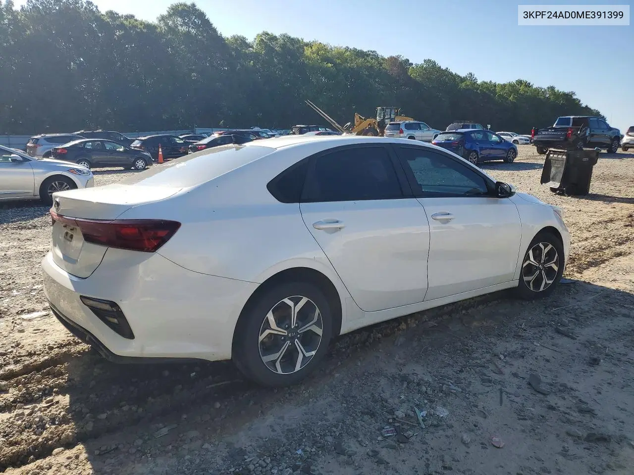 2021 Kia Forte Lxs VIN: 3KPF24AD0ME391399 Lot: 61392946