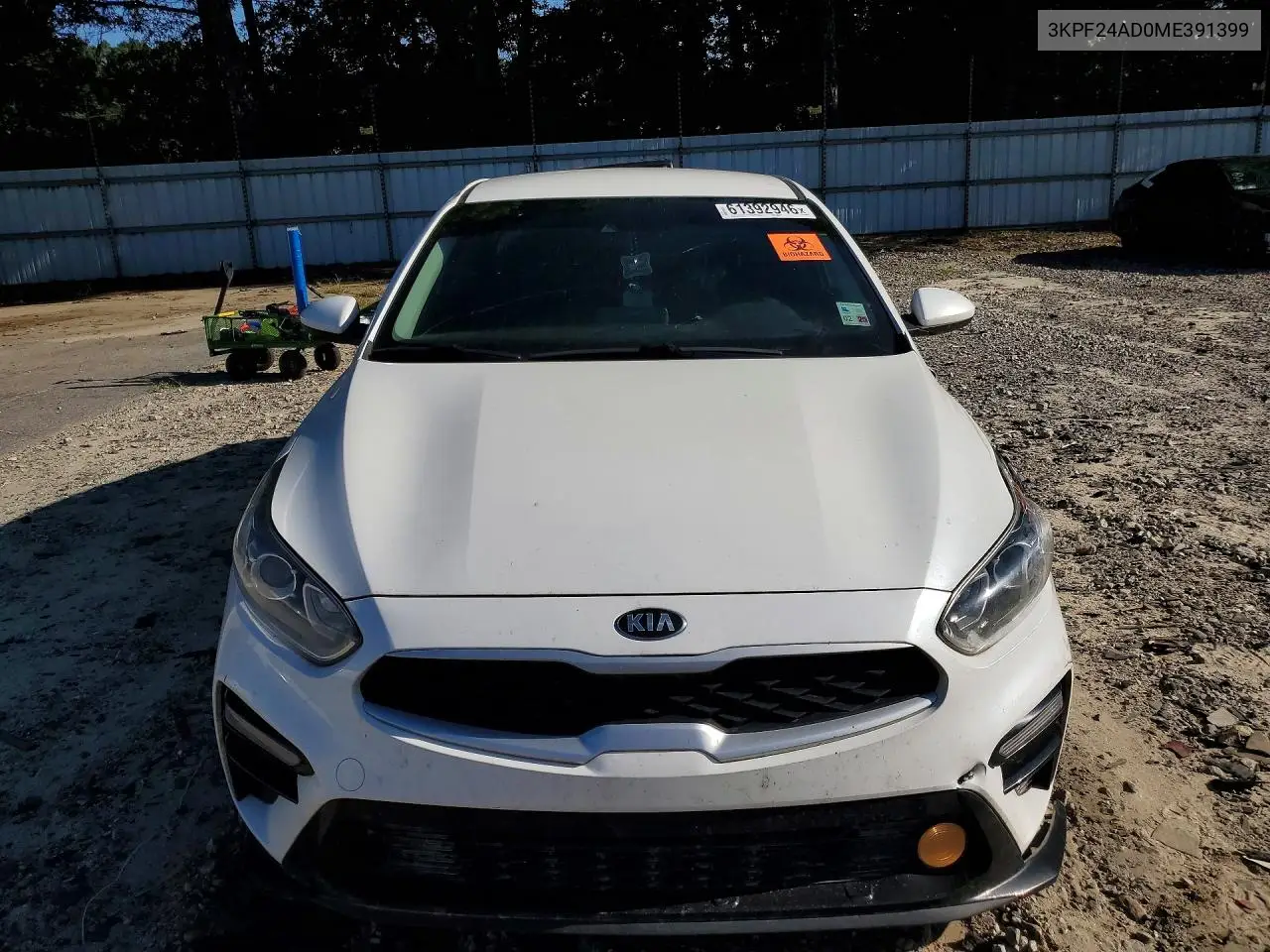 2021 Kia Forte Lxs VIN: 3KPF24AD0ME391399 Lot: 61392946