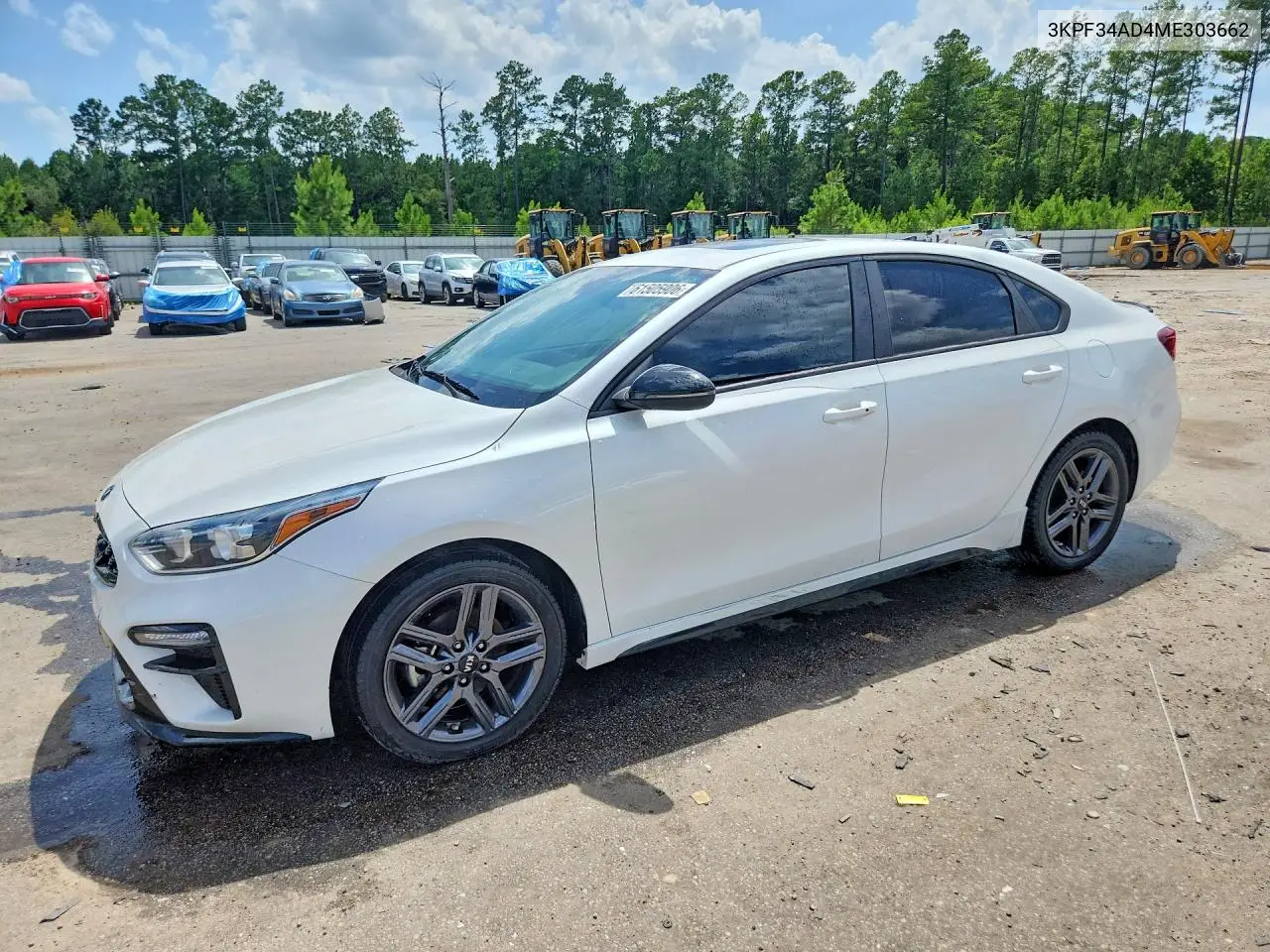 2021 Kia Forte Gt Line VIN: 3KPF34AD4ME303662 Lot: 61505906