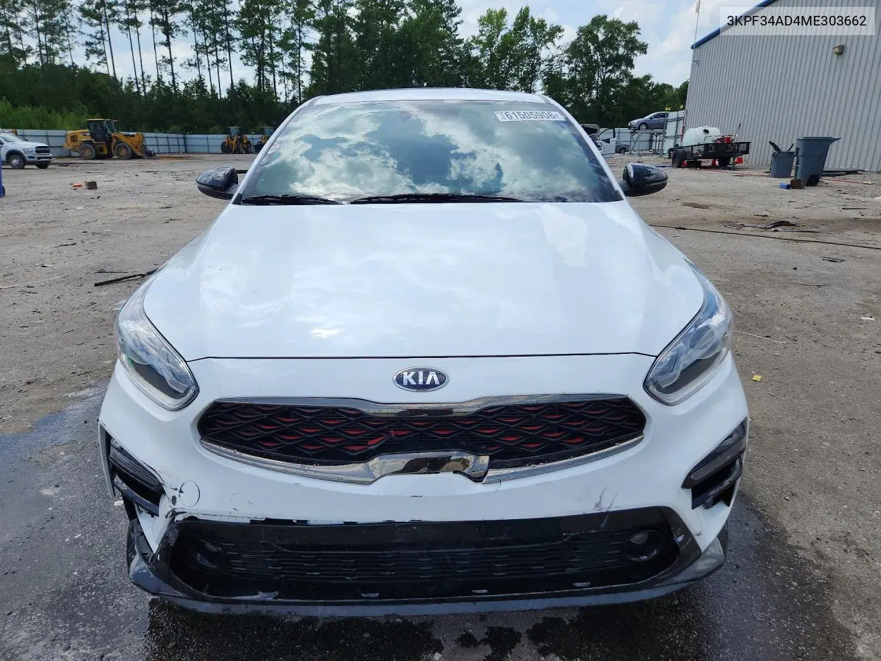 2021 Kia Forte Gt Line VIN: 3KPF34AD4ME303662 Lot: 61505906