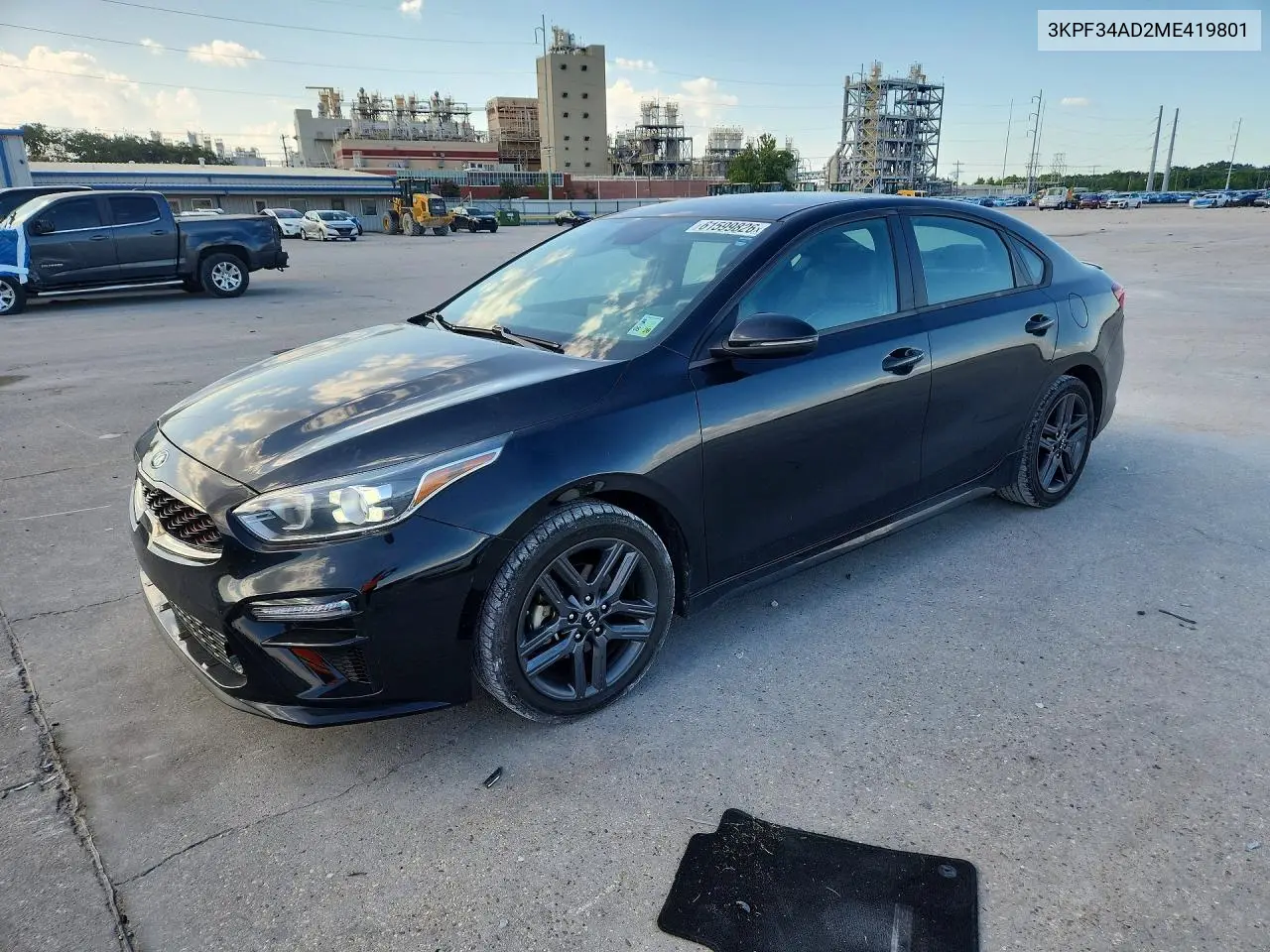2021 Kia Forte Gt Line VIN: 3KPF34AD2ME419801 Lot: 61599826