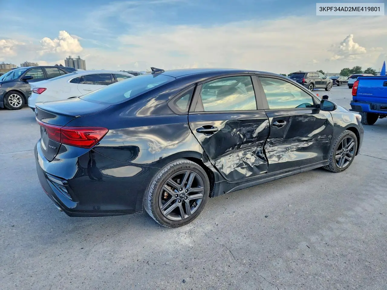 2021 Kia Forte Gt Line VIN: 3KPF34AD2ME419801 Lot: 61599826