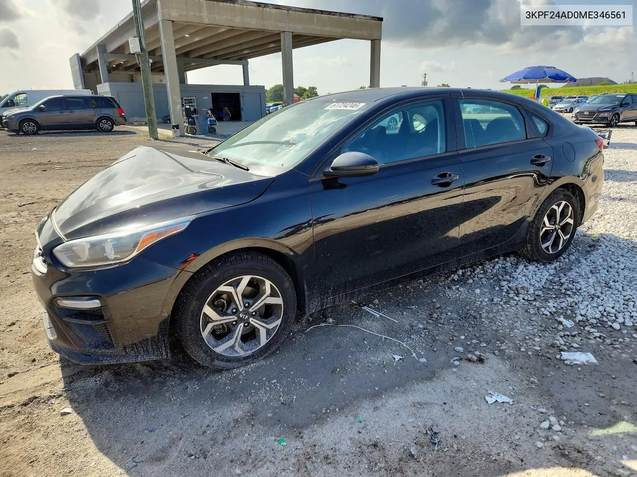 2021 Kia Forte Lxs VIN: 3KPF24AD0ME346561 Lot: 61724246