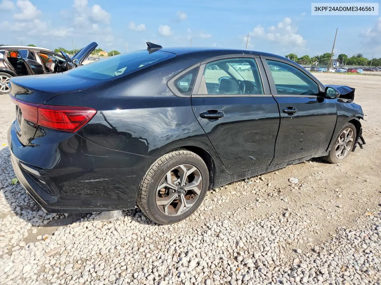 2021 Kia Forte Lxs VIN: 3KPF24AD0ME346561 Lot: 61724246