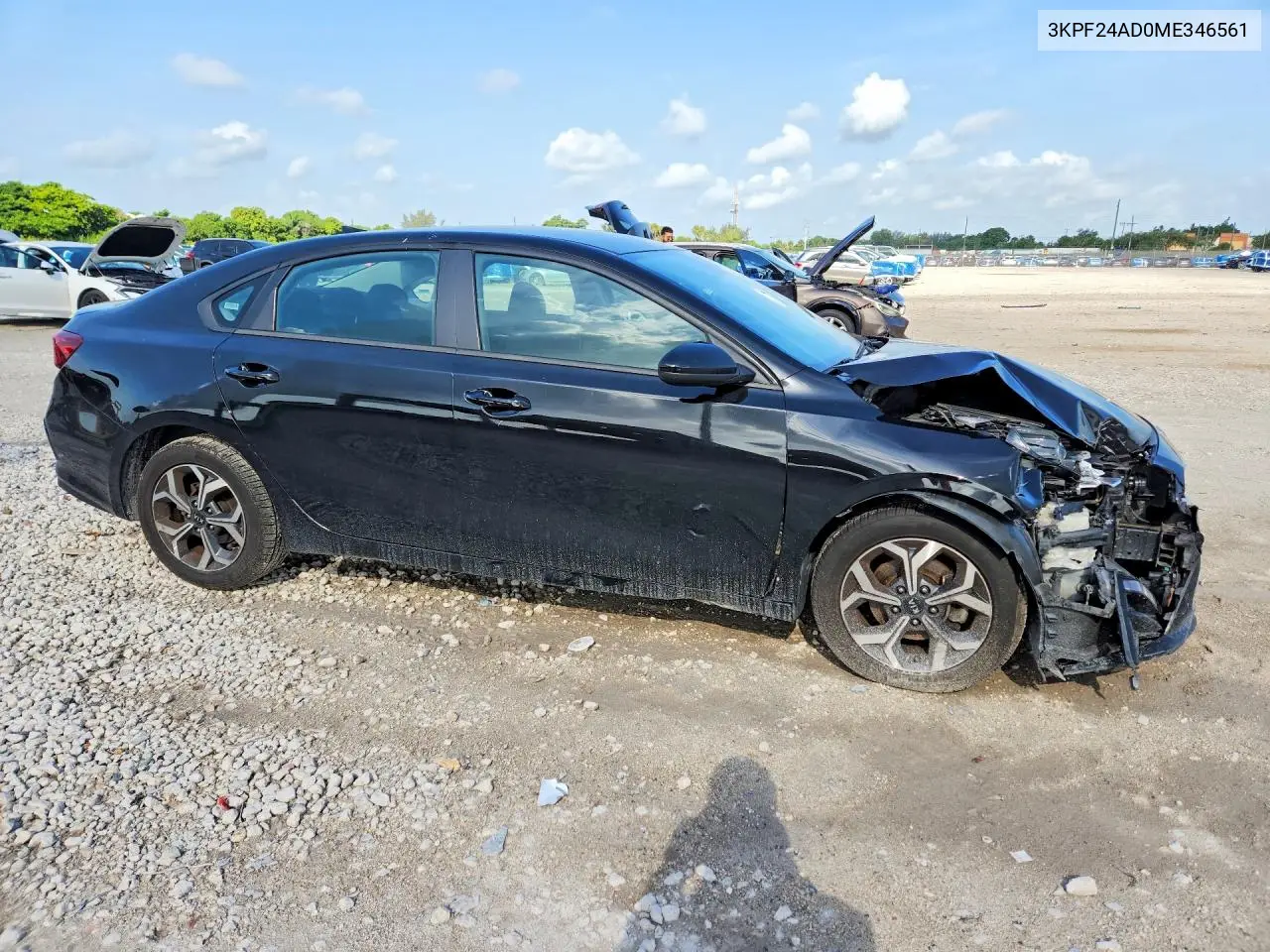 2021 Kia Forte Lxs VIN: 3KPF24AD0ME346561 Lot: 61724246
