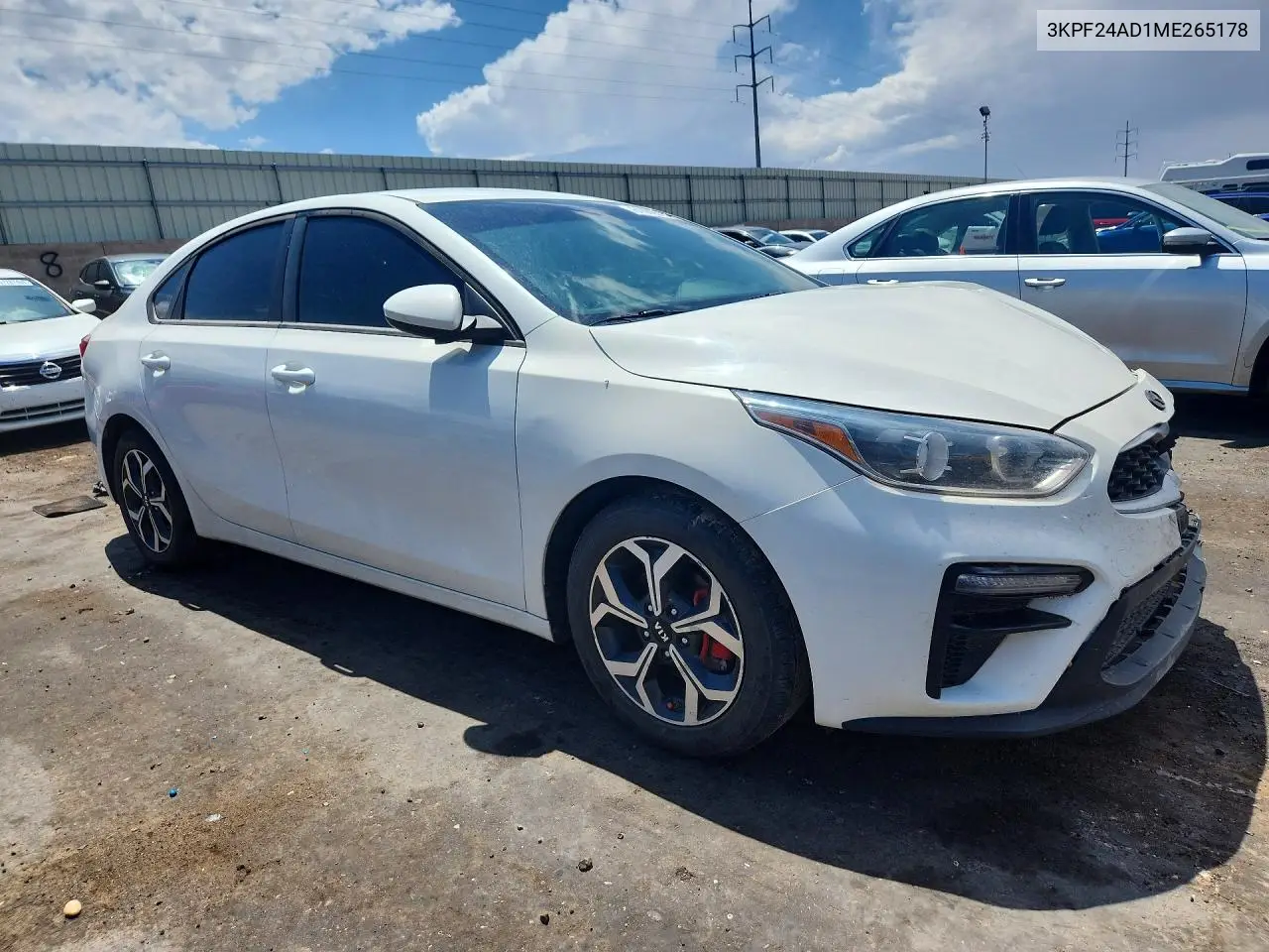 2021 Kia Forte Lxs VIN: 3KPF24AD1ME265178 Lot: 61880516