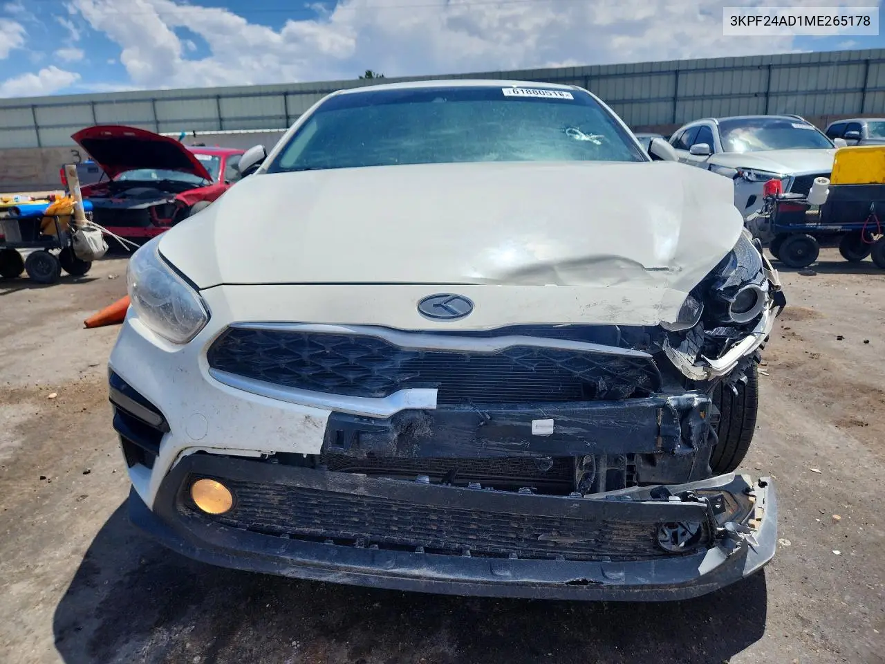 2021 Kia Forte Lxs VIN: 3KPF24AD1ME265178 Lot: 61880516