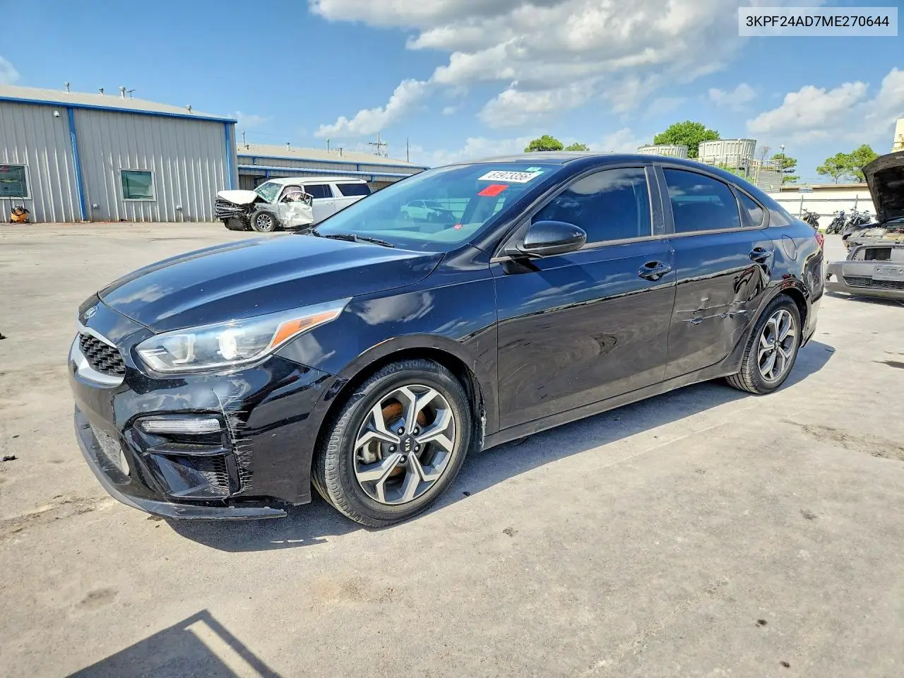 2021 Kia Forte Lxs VIN: 3KPF24AD7ME270644 Lot: 61973356