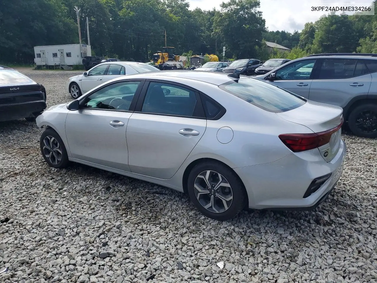 2021 Kia Forte Lxs VIN: 3KPF24AD4ME334266 Lot: 62227536
