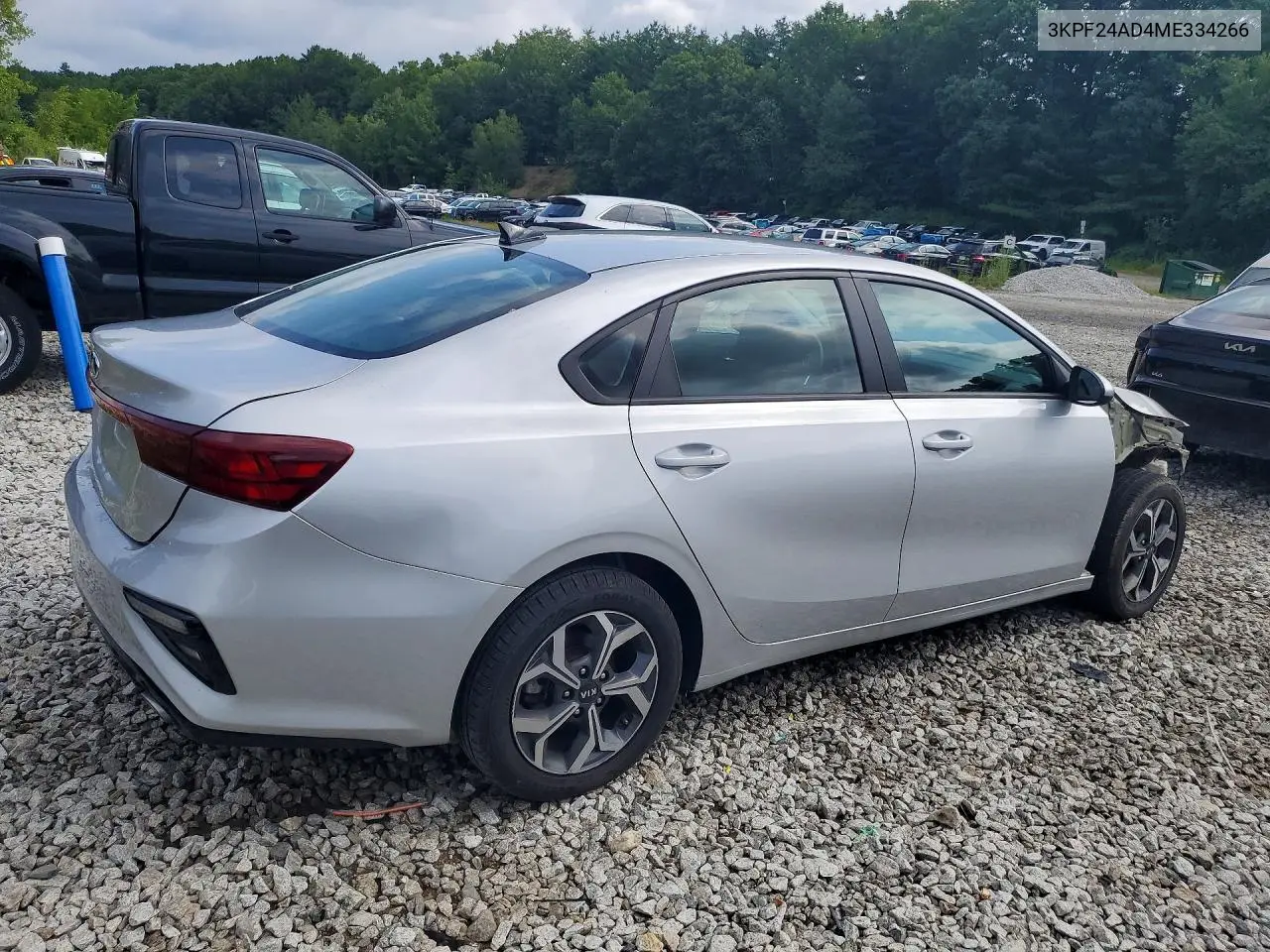 2021 Kia Forte Lxs VIN: 3KPF24AD4ME334266 Lot: 62227536