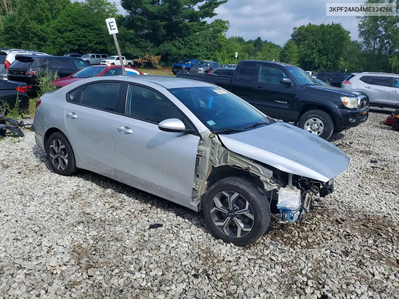 2021 Kia Forte Lxs VIN: 3KPF24AD4ME334266 Lot: 62227536