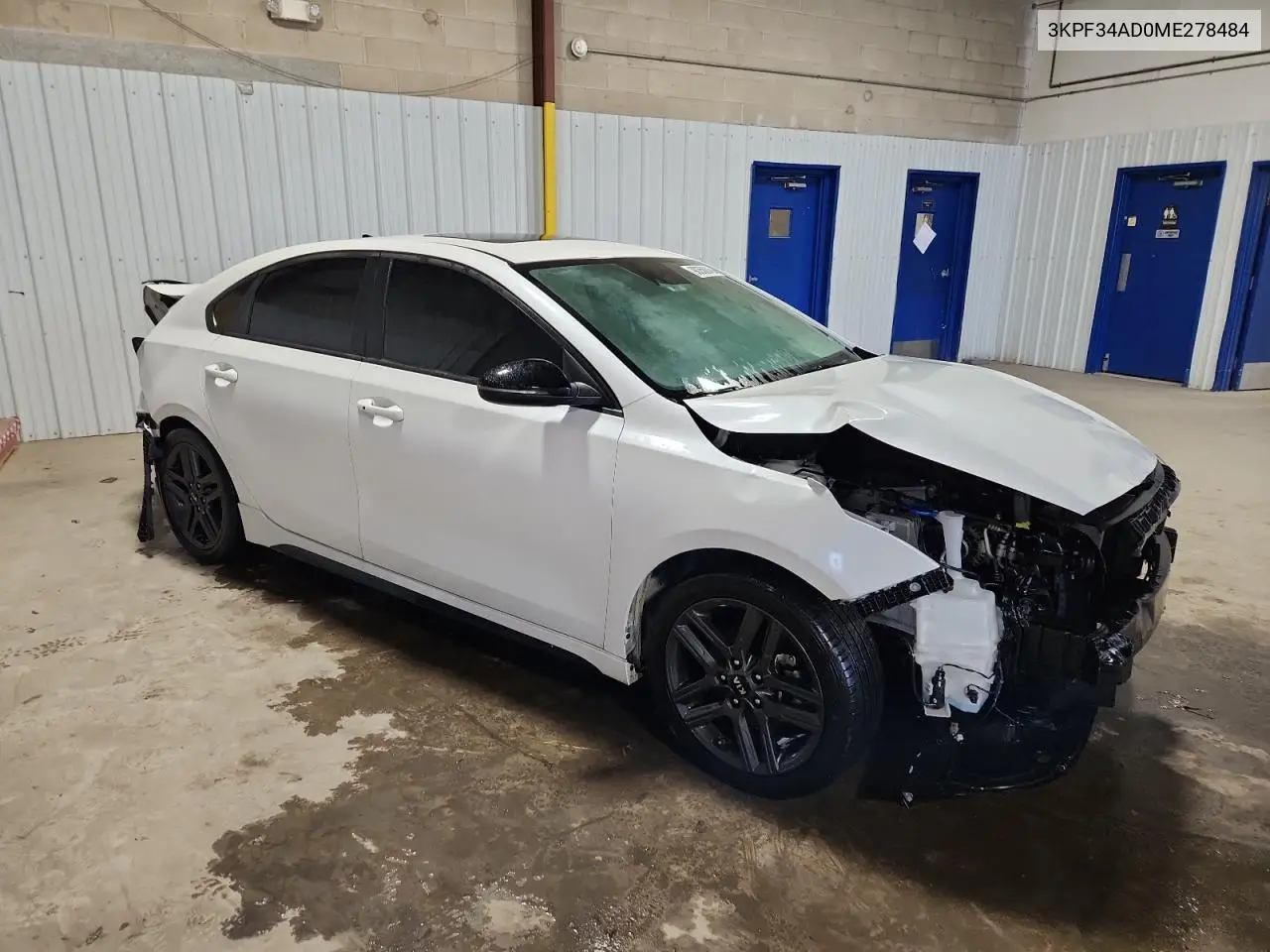3KPF34AD0ME278484 2021 Kia Forte Gt Line